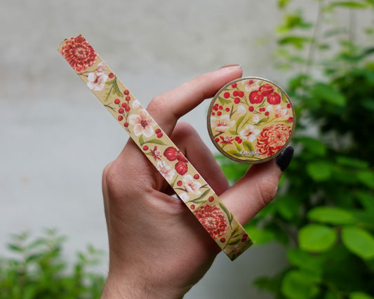 Tea Leaves & Florals – Japanese Washi Tape