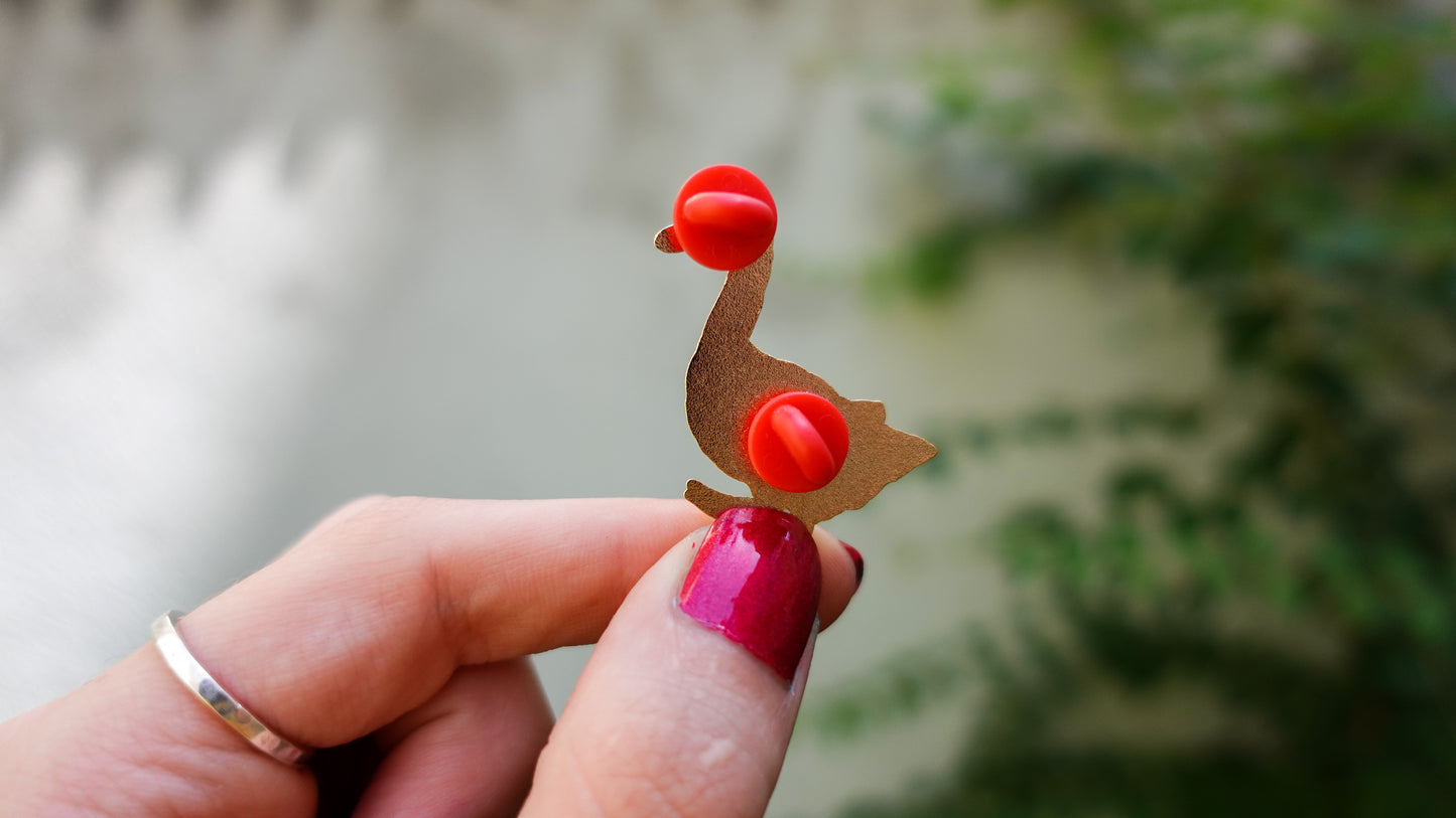 Ukiyo-e Goose Enamel Pin