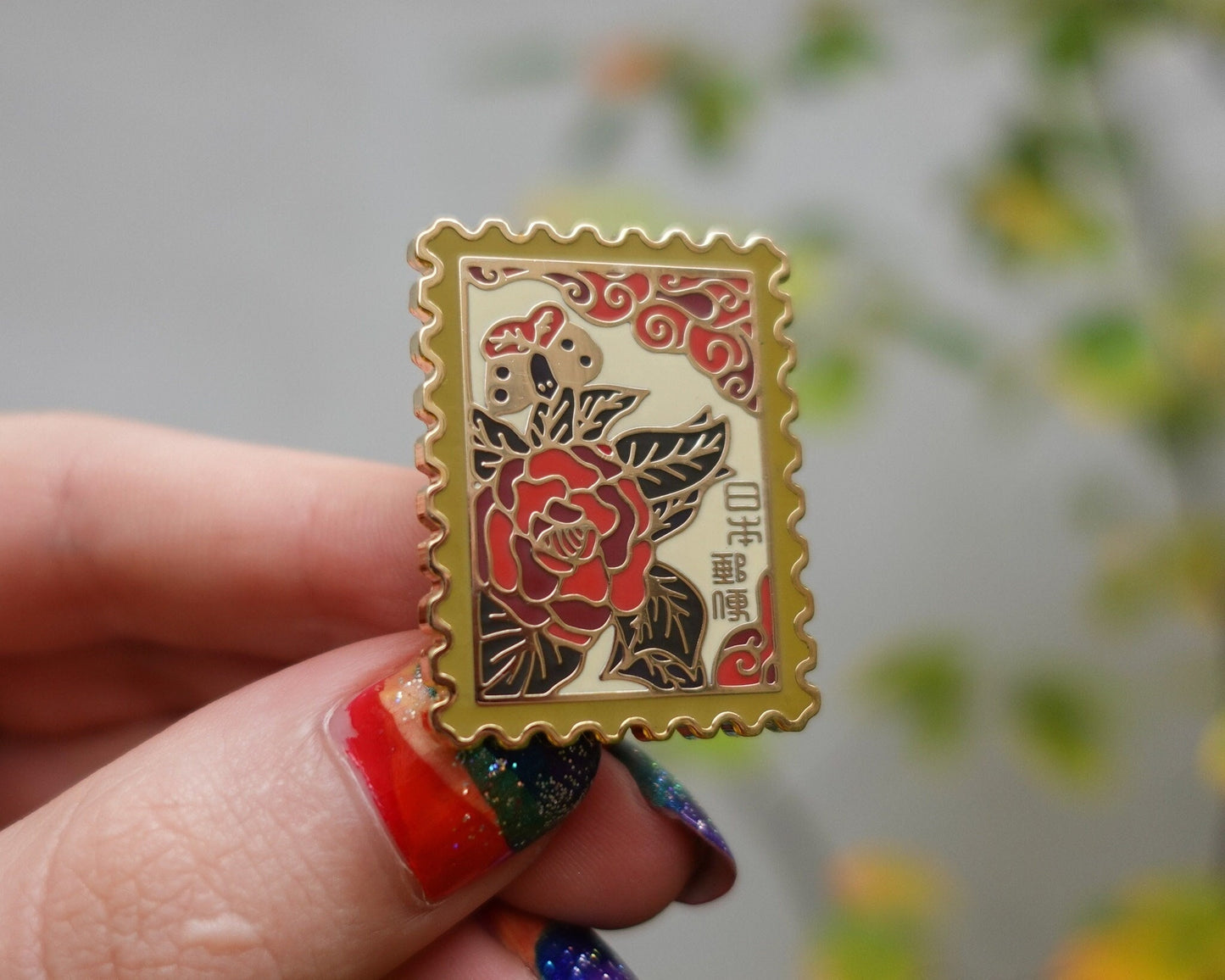 Hanafuda Stamps [vol 1.] Enamel Pin Blind Bag