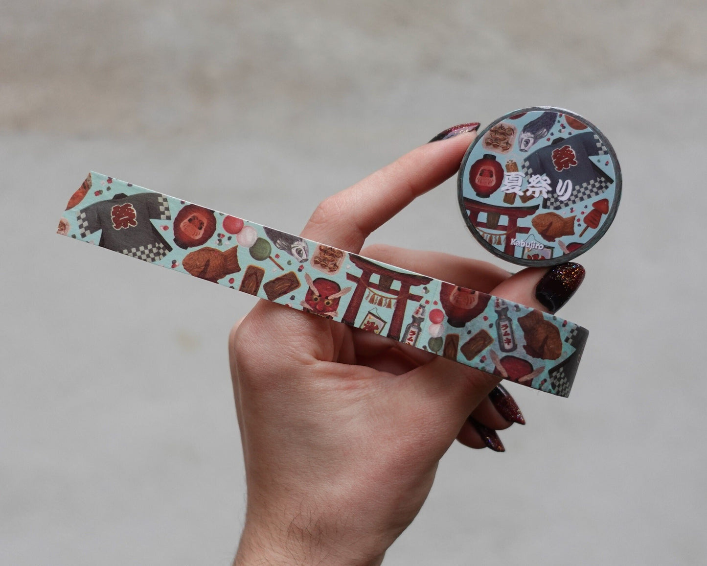 Summer Festival – Japanese Matsuri Washi Tape [Dango, Tori, Food, Ramune]